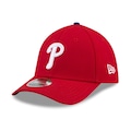 Boné Unissex New Era 39THIRTY M-Crown Philadelphia Phillies MLB Aba Curva VERMELHO