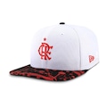 Boné Unissex do Flamengo New Era 9FIFTY Original Fit Aba Reta BRANCO