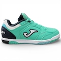 Chuteira Futsal Infantil Joma Top Flex AZUL/VERDE CLA