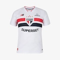 Camisa do São Paulo New Balance 26/27 Braziline - Masculina BRANCO/VERMELHO