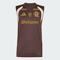 Camiseta Regata do Flamengo Treino adidas com Patrocínio 2026  - Masculina PRETO