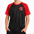 Camiseta do Flamengo Betel Gavea Braziline - Infantil PRETO/VERMELHO