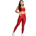 Conjunto Fitness Top e Calça New Zig 3D Vekyo VERMELHO