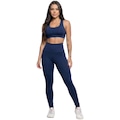 Calça Legging Vekyo cós Alto Lisa Feminina AZUL ESCURO