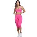 Conjunto Top Alça Fina + Bermuda Ciclista Feminino Vekyo ROSA