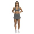 Conjunto Top Bojo e Short Saia Vekyo Feminino CINZA