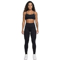 Conjunto Top Alça Fina e Calça Suplex Vekyo Feminino PRETO