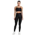 Conjunto Fitness Top e Calça Esmeralda Vekyo Feminino PRETO