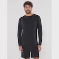 Camiseta Body for sure Manga Longa U.V - Masculina PRETO