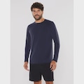 Camiseta Body for sure Manga Longa U.V - Masculina MARINHO/CINZA/AMAREL