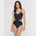 Maiô Body for sure Cut Out Water Power - Feminina BRANCO/MARINHO/AMARE