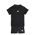 Conjunto Biker adidas Seasonals Glam Infantil PRETO/PRATA