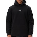 Moletom Oakley Canguru Double Ellipse WT26 Blackout Adulto PRETO