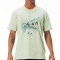 Camiseta Oakley Outline Muontains WT26 Masculina VERDE