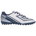 Chuteira Society Umbro Kick - Masculino BRANCO/AZUL ESC