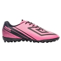 Chuteira Society Umbro Kick - Masculino ROSA/PRETO