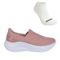 Kit Tênis Rainha Dream V E Meia - Feminino ROSA/BRANCO