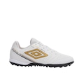 Chuteira Society Umbro Furious - Masculino BRANCO/OURO