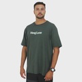 Camiseta Extra Grande Hang Loose Typo Verde - Masculina VERDE