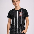 Camiseta do Corinthians Coimbra - Infantil PRETO