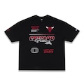 Camiseta New Era Oversize Chicago Bulls NBA - Masculina PRETO