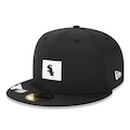 Boné Unissex New Era 59FIFTY Chicago White Sox Club House Aba Reta PRETO