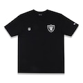 Camiseta New Era Regular Las Vegas Raiders NFL - Masculina PRETO