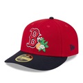 Boné Unissex New Era 59FIFTY Low Profile Boston Red Sox Spring Training Aba Curva VERMELHO