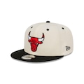 Boné Unissex New Era 9FIFTY SNAPBACK Chicago Bulls NBA Aba Reta OFF WHITE