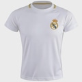 Camisa do Real Madrid Merengue Braziline - Infantil BRANCO