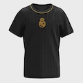 Camiseta do Real Madrid Lenda Braziline - Infantil PRETO
