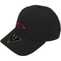 Boné Unissex Oakley Tincan Cap Pitch Black Flame Aba Curva PRETO