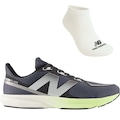 Kit Tênis New Balance Dynasoft Flash V7 e Meia - Masculino CINZA/VERDE CLA