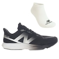 Kit Tênis New Balance Dynasoft Flash V7 e Meia - Feminino PRETO/CINZA