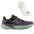 Kit Tênis New Balance Rebel V5 e Meia - Masculino PRETO/VERDE