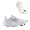 Kit Tênis New Balance Rebel V5 e Meia - Masculino BRANCO/CINZA