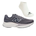 Kit Tênis New Balance Kaiha Road V2 e Meia - Feminino PRETO/BRANCO