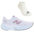Kit Tênis New Balance Rebel V5 e Meia - Feminino BRANCO/ROSA