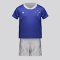 Kit do Cruzeiro Baby com Bordado FutFanatics Infantil AZUL
