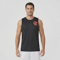 Camiseta Regata Flamengo Nação FutFanatics Masculina PRETO