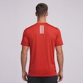 Camiseta Masculina TR B 3 Stripes adidas VERMELHO