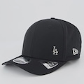 Boné Aba Curva New Era MLB Los Angeles Dodgers Flawless 970SS Unissex PRETO