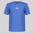 Camiseta Infantil 3 Stripes adidas AZUL