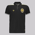 Camiseta Polo Onça Amazonas Viagem Atleta Logo 2025 FutFanatics Masculino PRETO