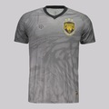 Camisa Onça Amazonas Aquecimento Goleiro 2025 FutFantics Masculina CINZA