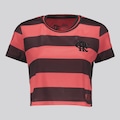 Cropped do Flamengo Logo FutFanatics Feminino PRETO