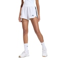 Short adidas de Malha Cintura Alta Pacer Workout Feminino BRANCO/PRETO