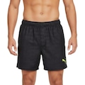 Short Puma Board Curto Estampado Masculino PRETO/CINZA