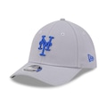 Boné Unissex New Era 39THIRTY M-Crown New York Mets MLB Aba Curva CINZA