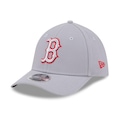 Boné Unissex New Era 39THIRTY M-Crown Boston Red Sox MLB Aba Curva CINZA